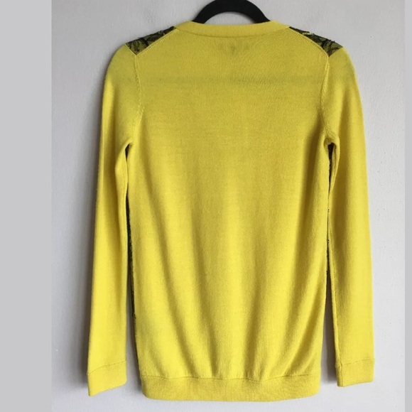 Marches a Notte Voyage Yellow Black Lace Cardigan - Picture 4 of 6